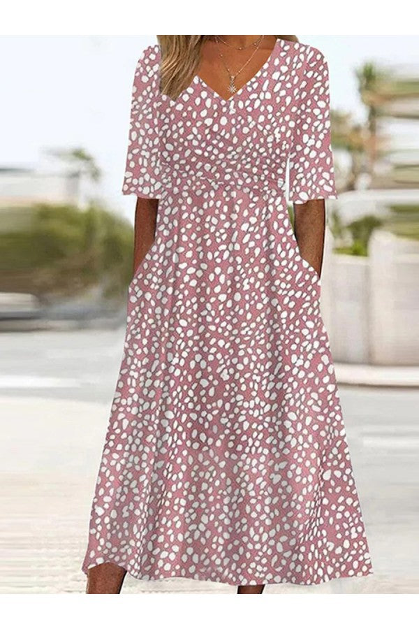 Colette | Polka Dot Midi Dress
