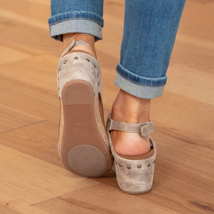 Jade – Suede Wedge Sandals