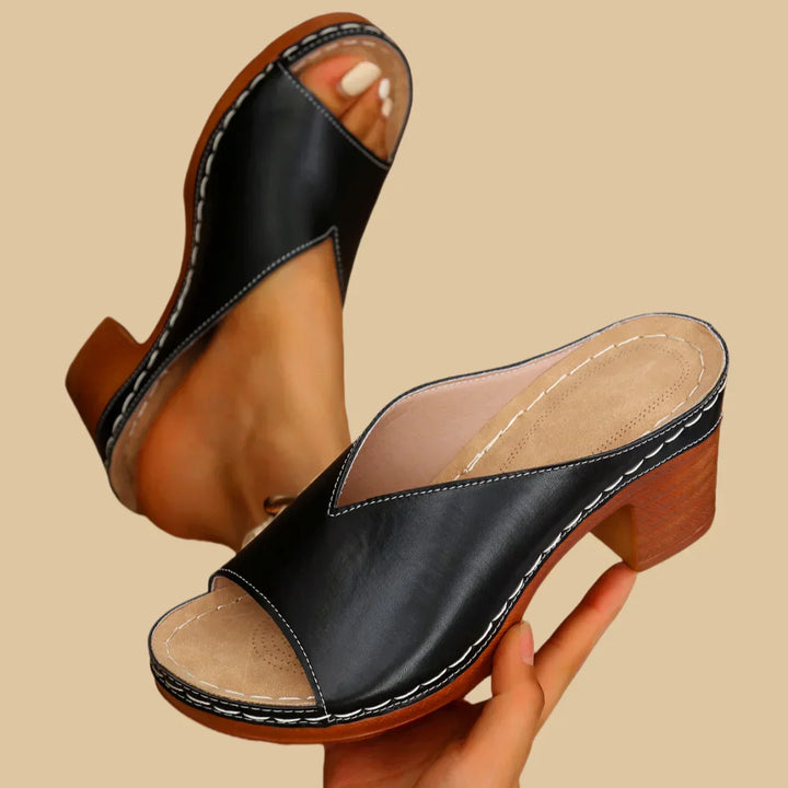 Sorina | Orthopedic Thick Heel Sandal