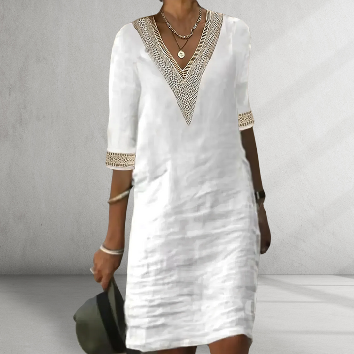 Deorah | Cotton Linen Summer Dress
