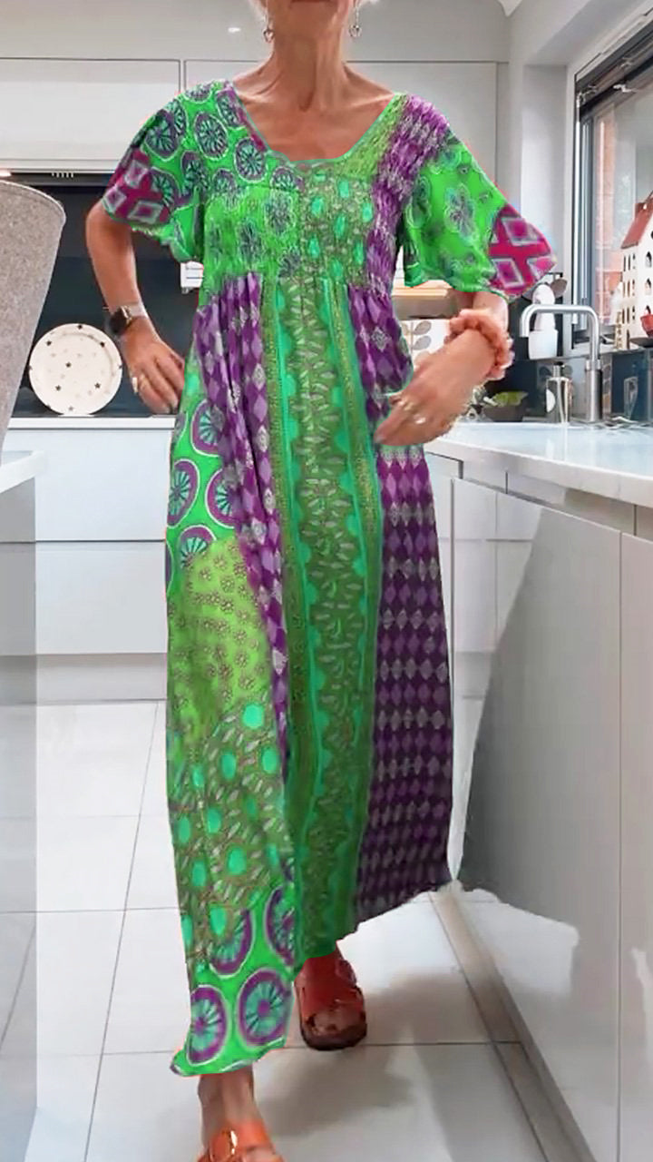 Jennie | Elegant Paisley Midi Dress