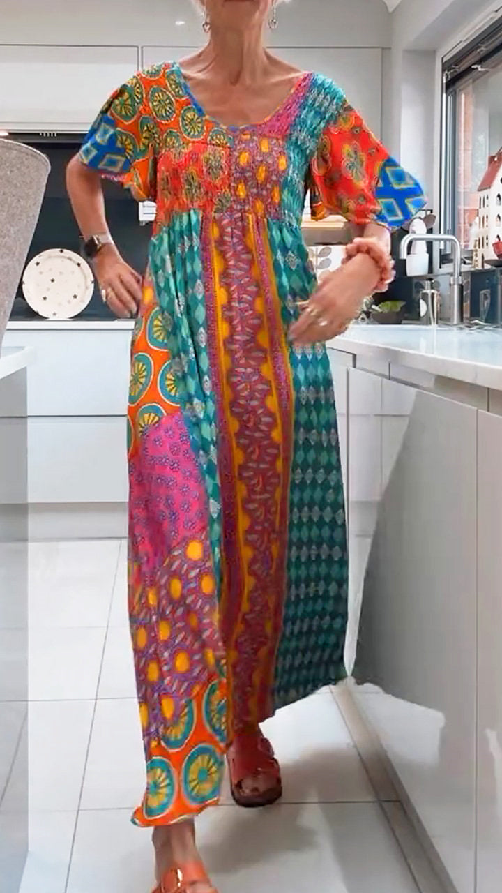 Jennie | Elegant Paisley Midi Dress