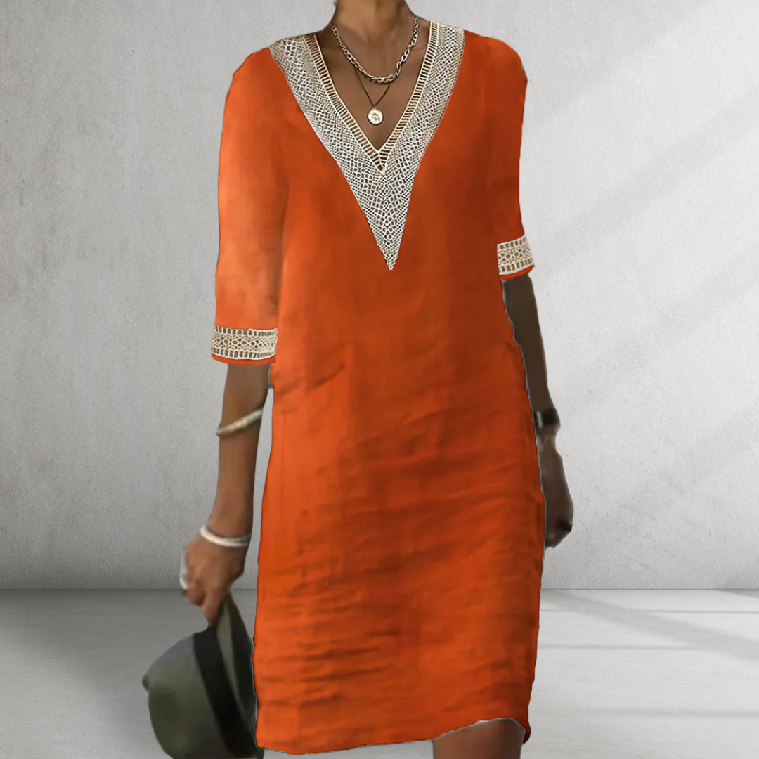 Deorah | Cotton Linen Summer Dress