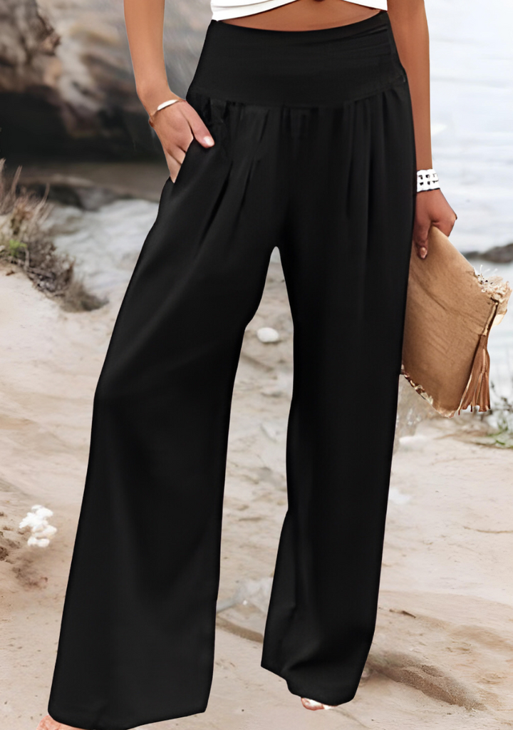 Althea | Loose Beach Pants with Wide Legs