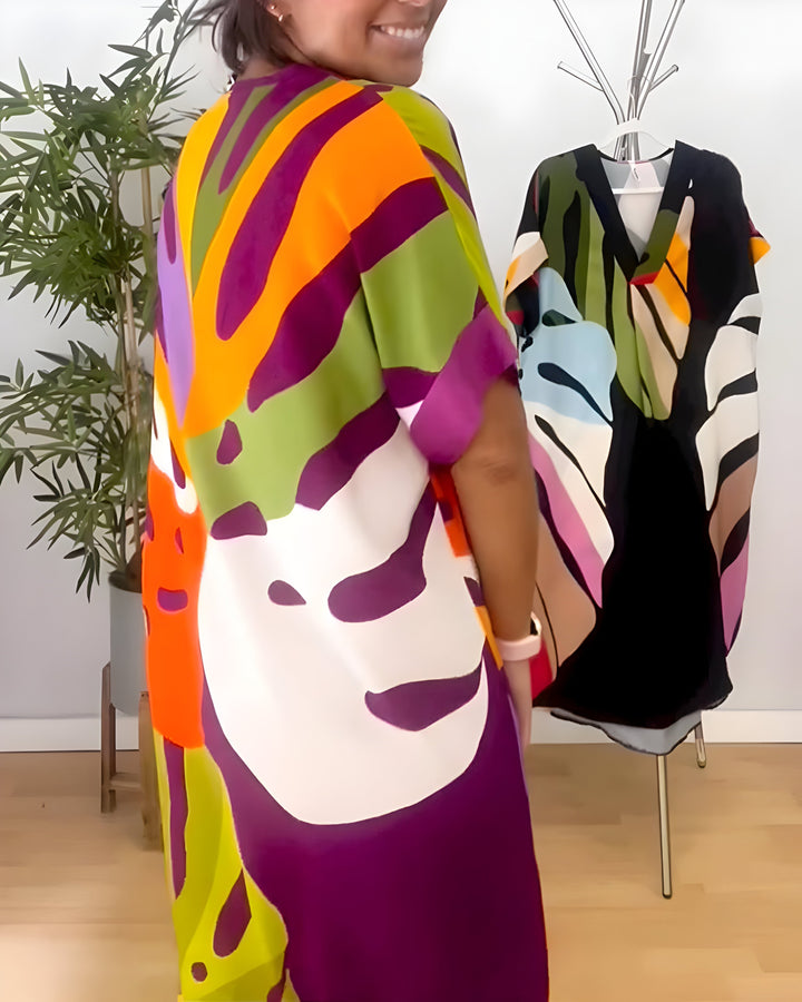 Emelia |  Abstract Print Dress