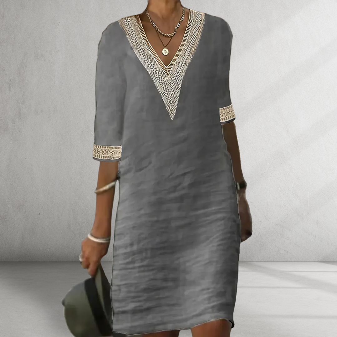 Deorah | Cotton Linen Summer Dress
