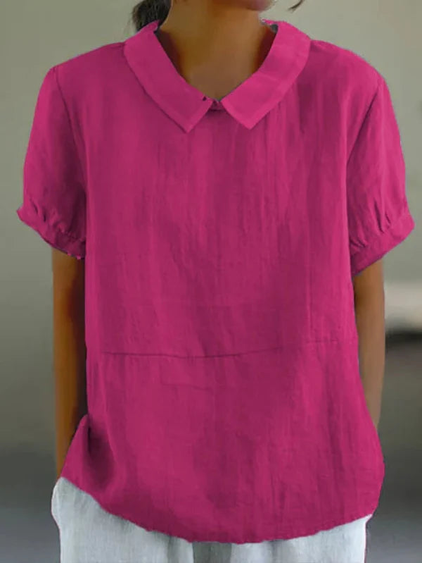 Amy - Linen Color Top