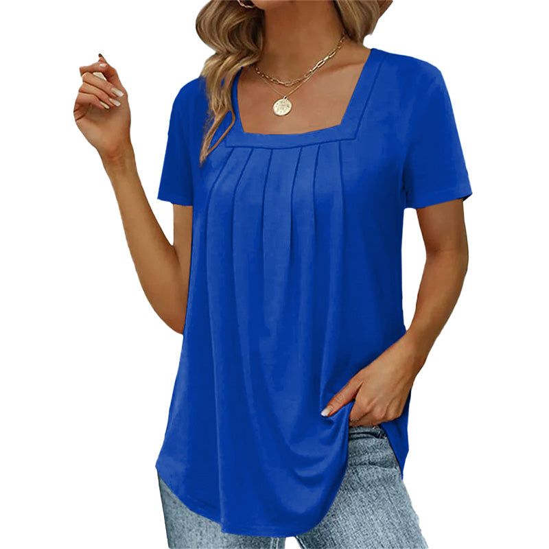 Elizabeth | Lightweight Pleated Summer Blouse