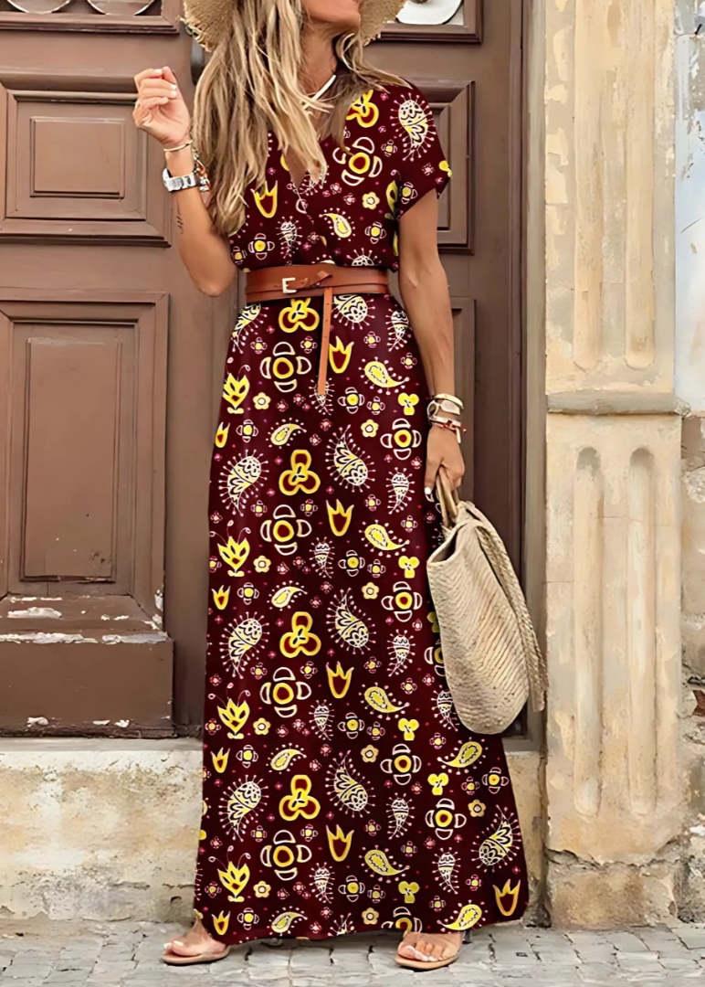 Emily | Elegant Bohemian Maxi Dress