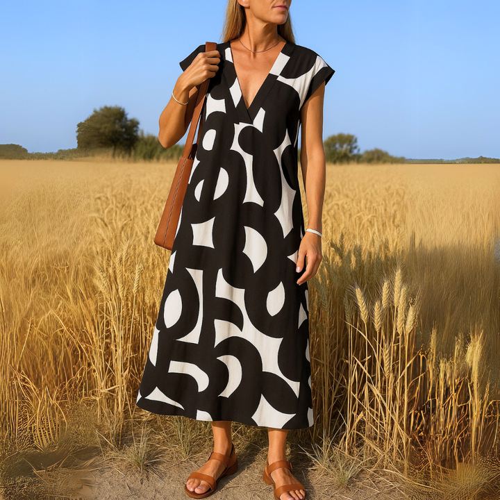 Valerie | Flowing Dress with V-neck