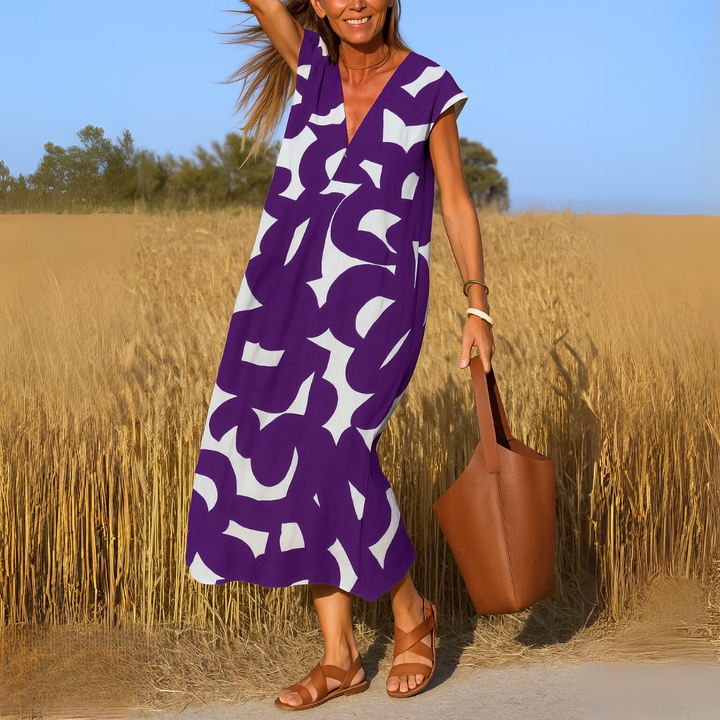Valerie | Flowing Dress with V-neck