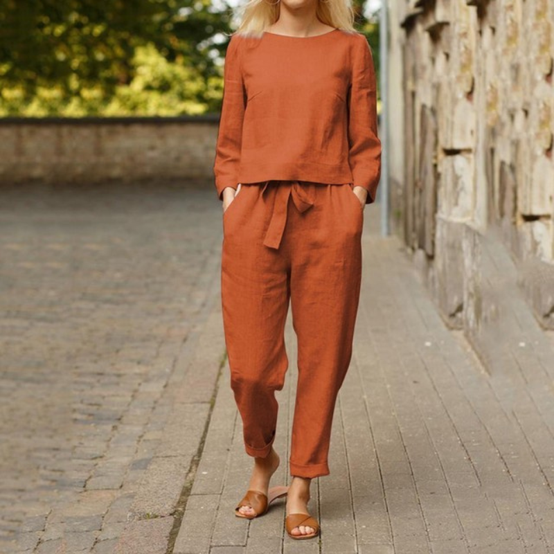 Leoni | Stylish Blouse & Pants Set