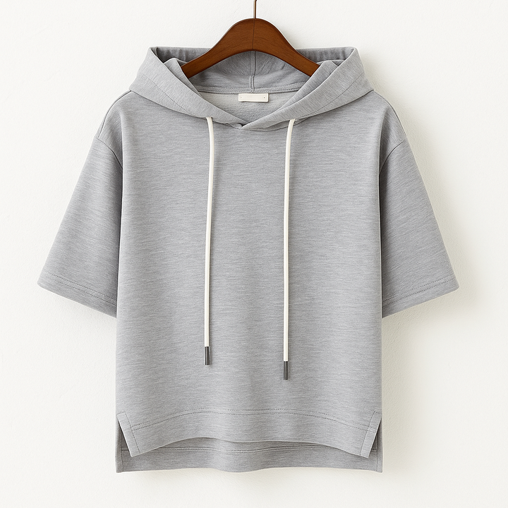 Regina | Short Sleeve Hooded Pullover