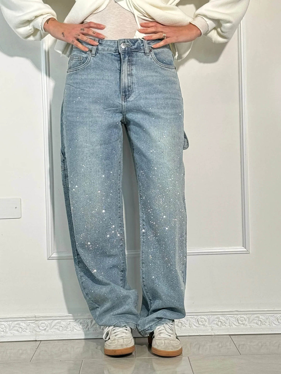 Violette™ High-Waisted Wide-Leg Pants with Button Pockets