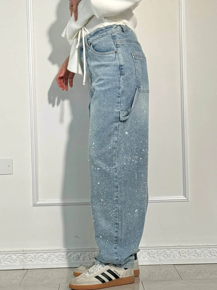 Violette™ High-Waisted Wide-Leg Pants with Button Pockets