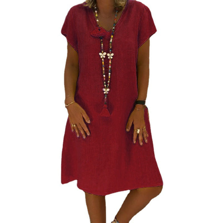 Yolina | Dress with V-Neck