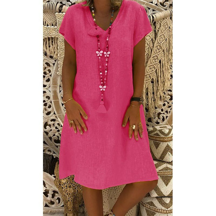 Yolina | Dress with V-Neck