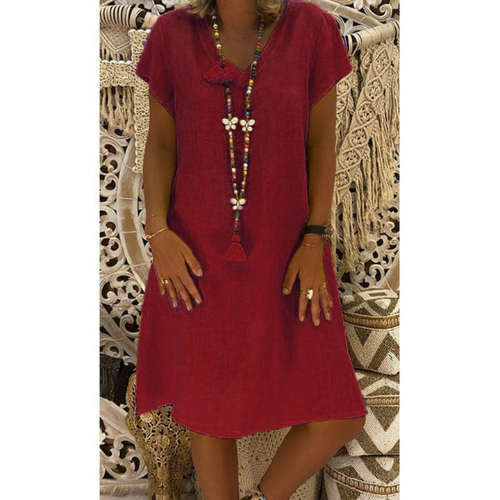 Yolina | Dress with V-Neck