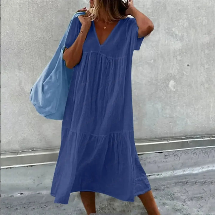 Desiree | Short Sleeve Midi Dress