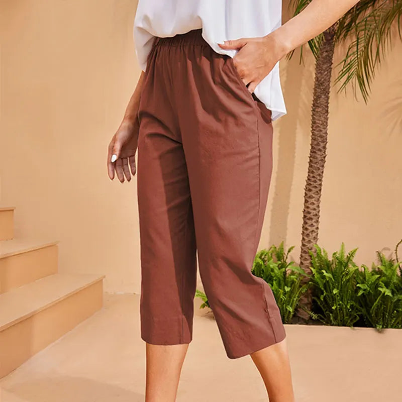 Faith | Summer Retro Cotton Linen Loose Harem Pants