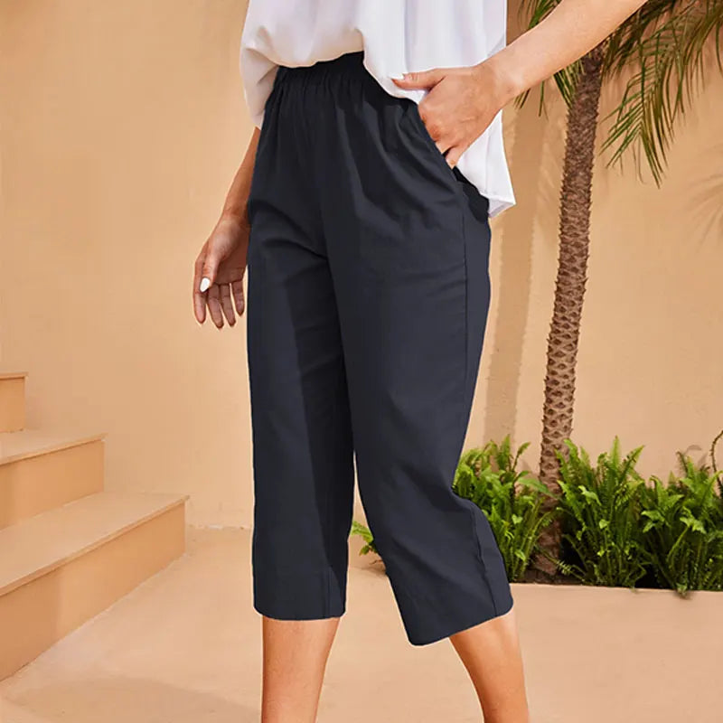 Faith | Summer Retro Cotton Linen Loose Harem Pants