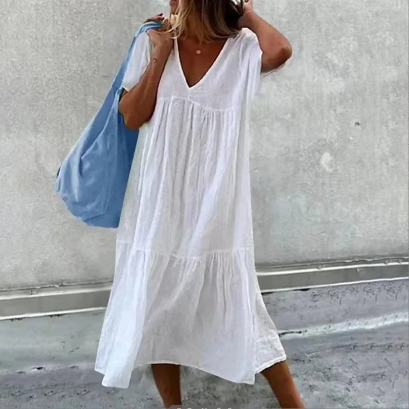 Desiree | Short Sleeve Midi Dress