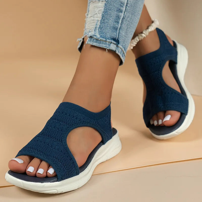 Dale | Mesh Fish Platform Sandal