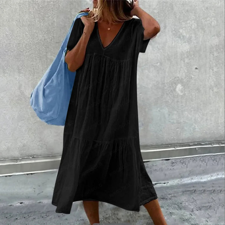 Desiree | Short Sleeve Midi Dress
