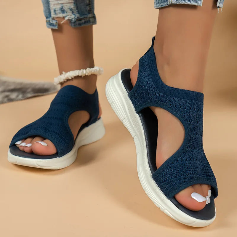Dale | Mesh Fish Platform Sandal