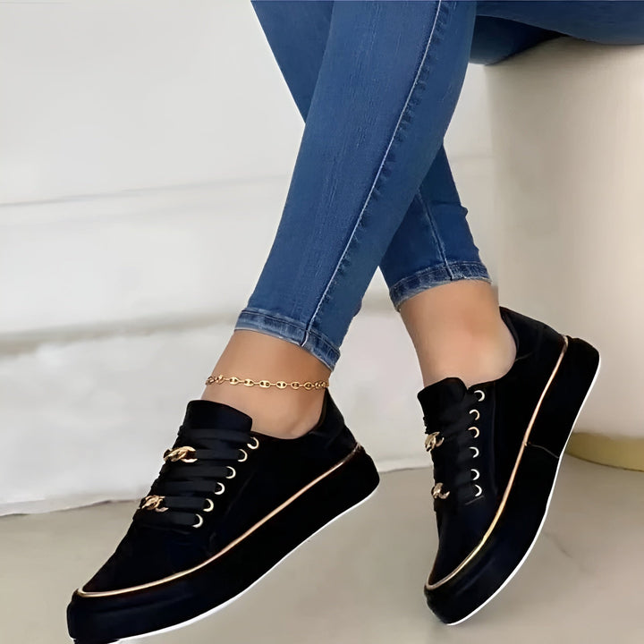 Aveline™ |  Orthopedic Chain Accent Sneakers