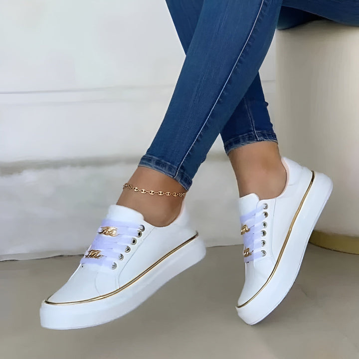 Aveline™ |  Orthopedic Chain Accent Sneakers