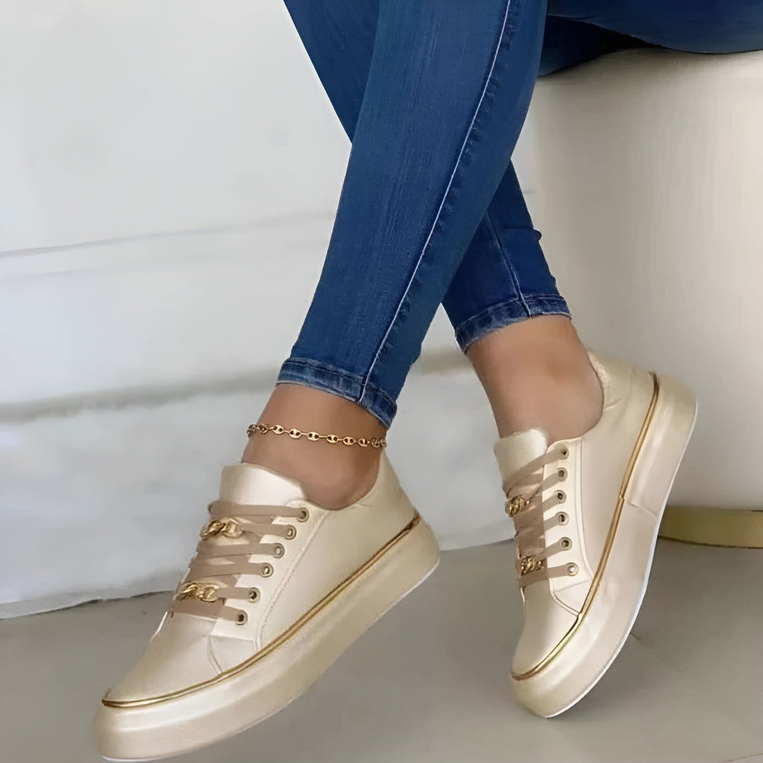 Aveline™ |  Orthopedic Chain Accent Sneakers