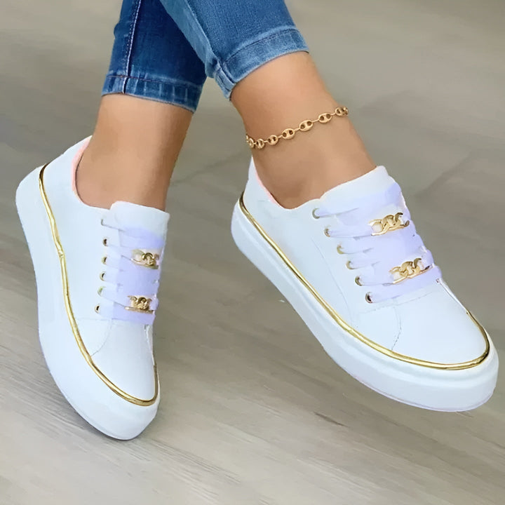 Aveline™ |  Orthopedic Chain Accent Sneakers