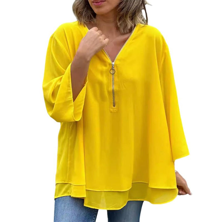 Lorelai | Lightweight Zipper Blouse