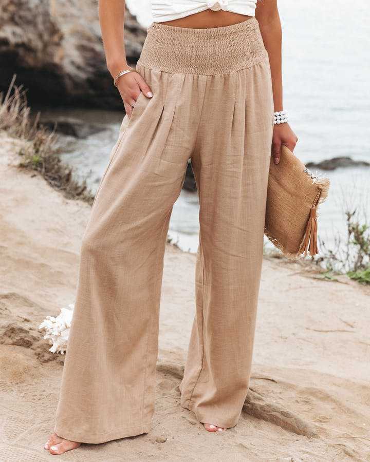 Althea | Loose Beach Pants with Wide Legs