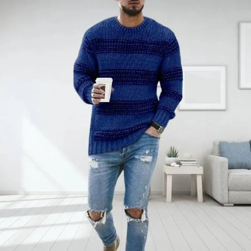 Darren | Striped Chunky Sweater