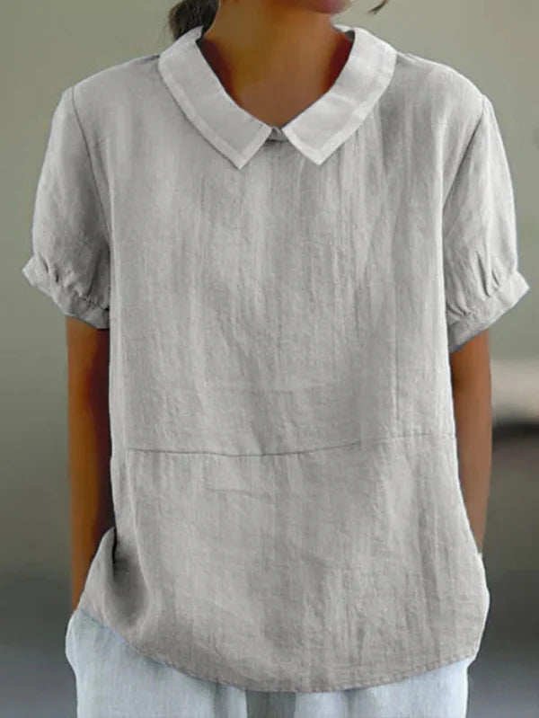 Amy - Linen Color Top
