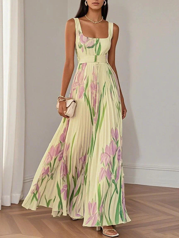 Revina™ |  Elegant Floral Maxi Dress