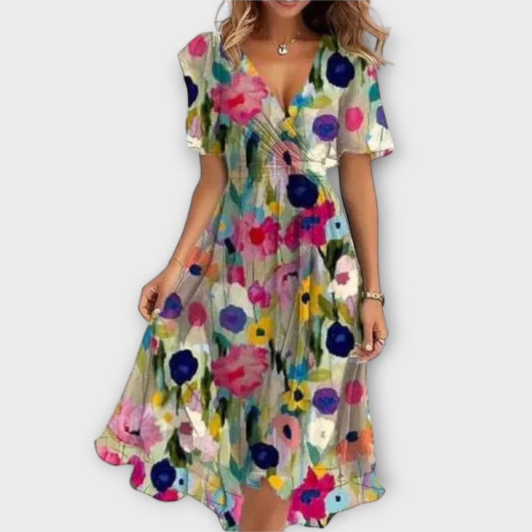 Liza| Elegant V-neck Dress