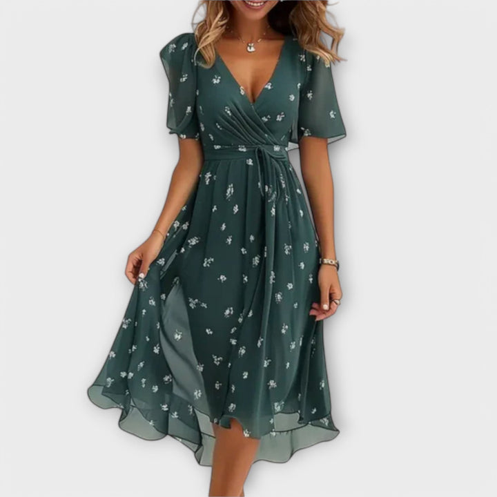 Liza| Elegant V-neck Dress