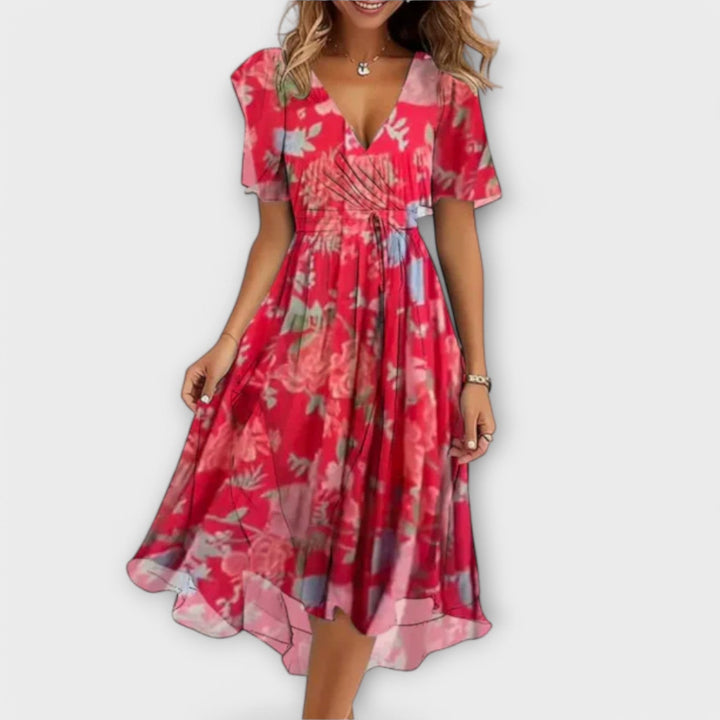 Liza| Elegant V-neck Dress