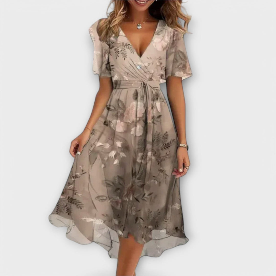 Liza| Elegant V-neck Dress