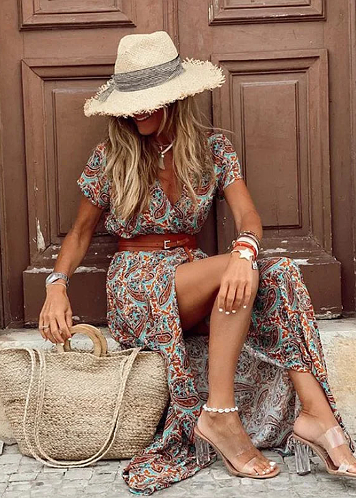 Emily | Elegant Bohemian Maxi Dress