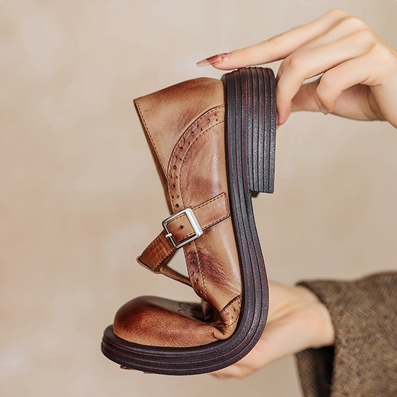 Velda | Elagant Mary Janes Made of Leather