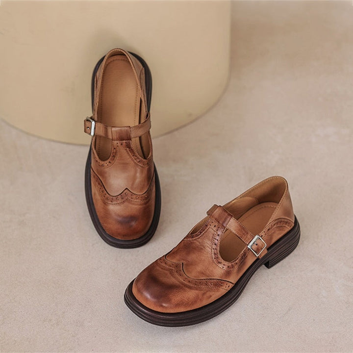 Velda | Elagant Mary Janes Made of Leather