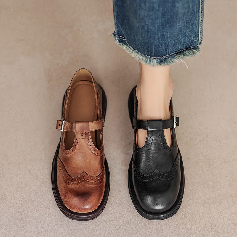 Velda | Elagant Mary Janes Made of Leather