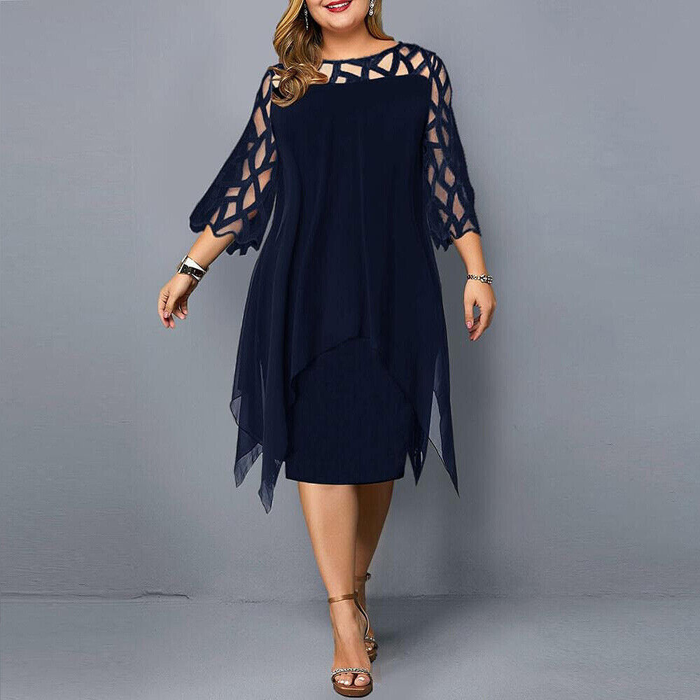 Isabella | Chic Plus Size Midi Dress